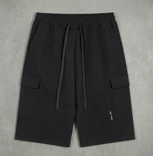 Drawstring Cargo Shorts