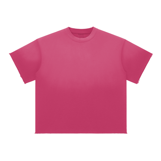 Blank Sun Fade Raw Edge T-Shirt