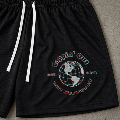 Mesh Drawstring Activewear Shorts