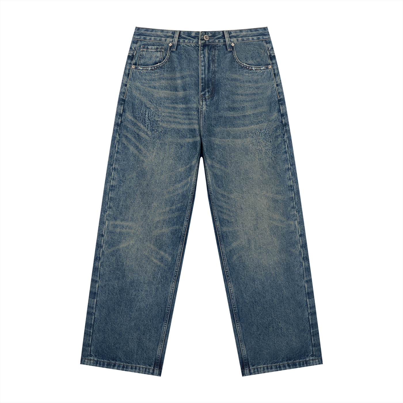 Blank Men's Vintage Wash Denim Jeans
