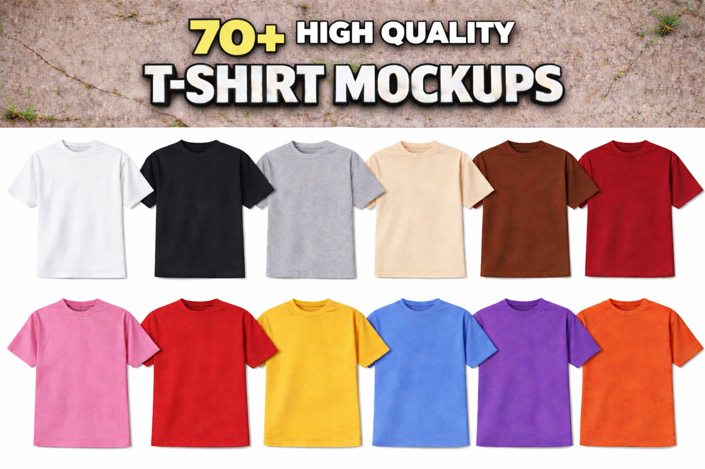 70+ T-shirts Mockup Pack