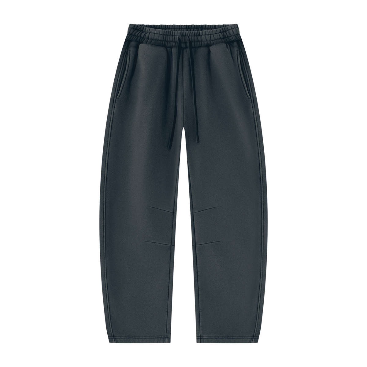 Blank Unisex Vintage Wash Barrel Leg Fleece Sweatpants