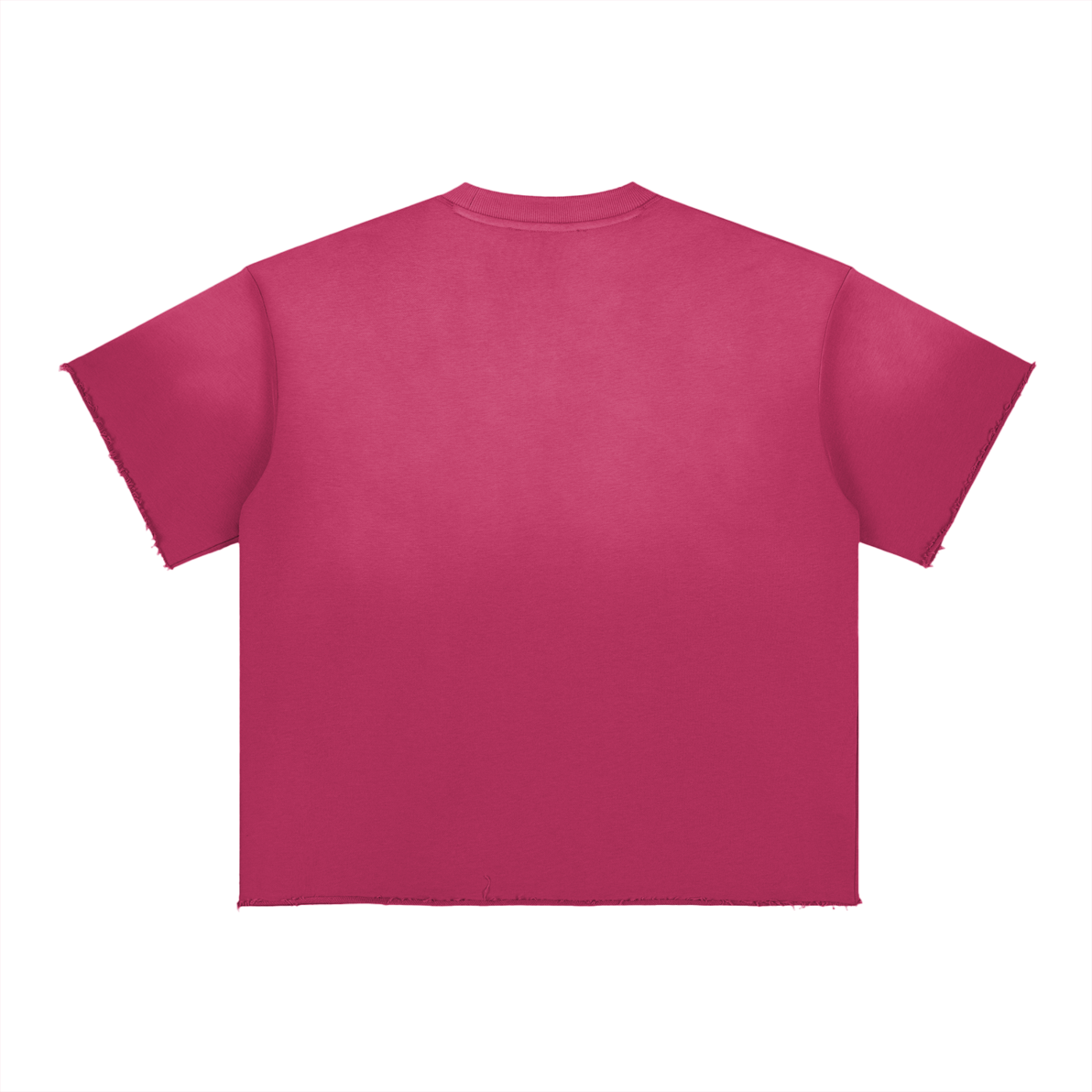Blank Sun Fade Raw Edge T-Shirt