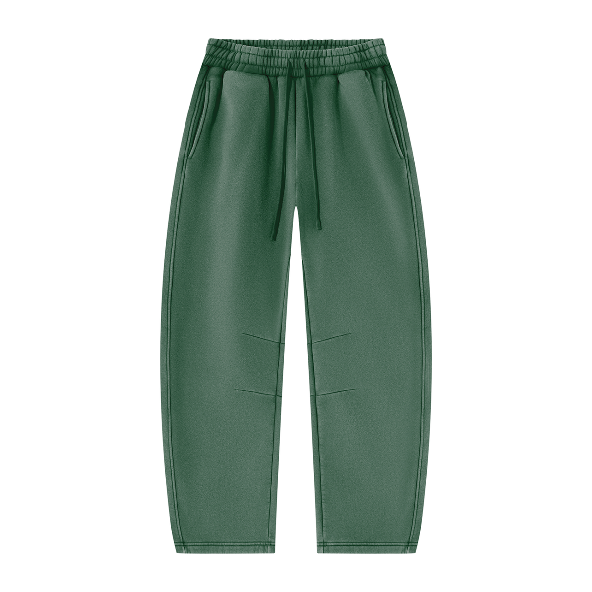 Blank Unisex Vintage Wash Barrel Leg Fleece Sweatpants