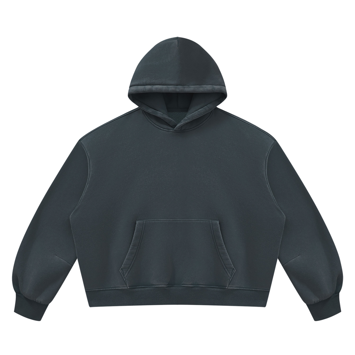 Blank Unisex Vintage Wash Boxy Fleece Hoodie