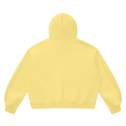 Blank Unisex Vintage Wash Boxy Fleece Hoodie
