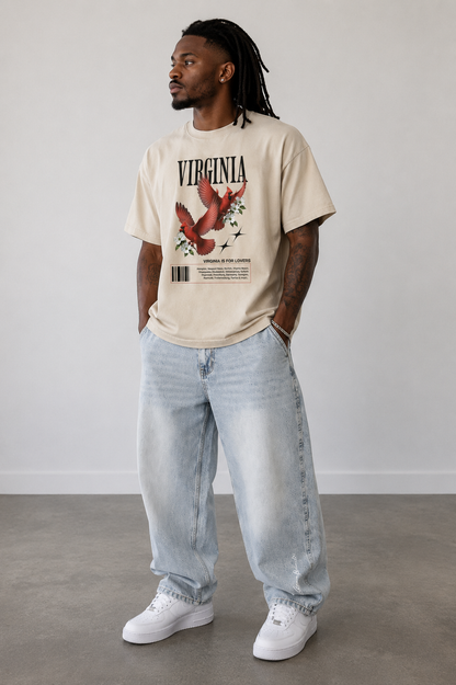 Virginia Mineral Wash Boxy Graphic T-shirt