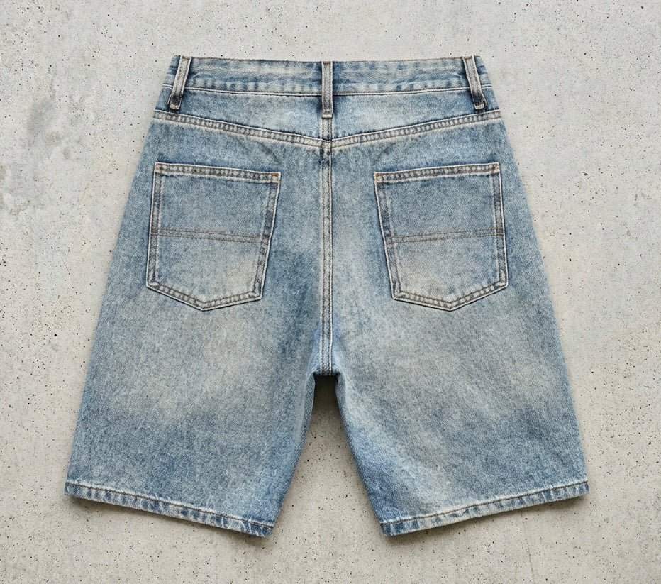 Men's Vintage Wash Denim Shorts