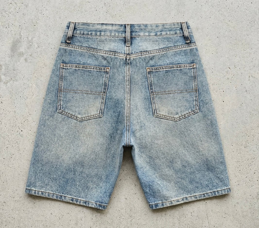 Men's Vintage Wash Denim Shorts