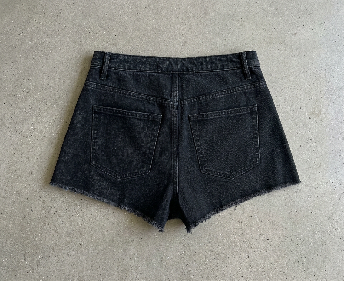 Women’s Vintage Wash High Rise Denim Shorts