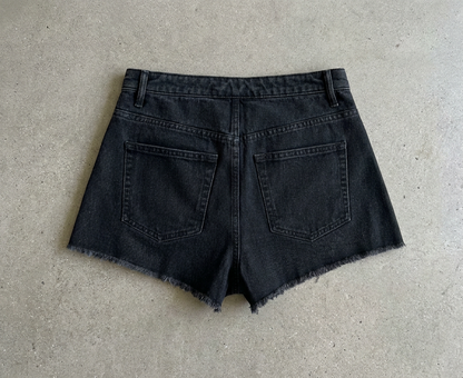Women’s Vintage Wash High Rise Denim Shorts