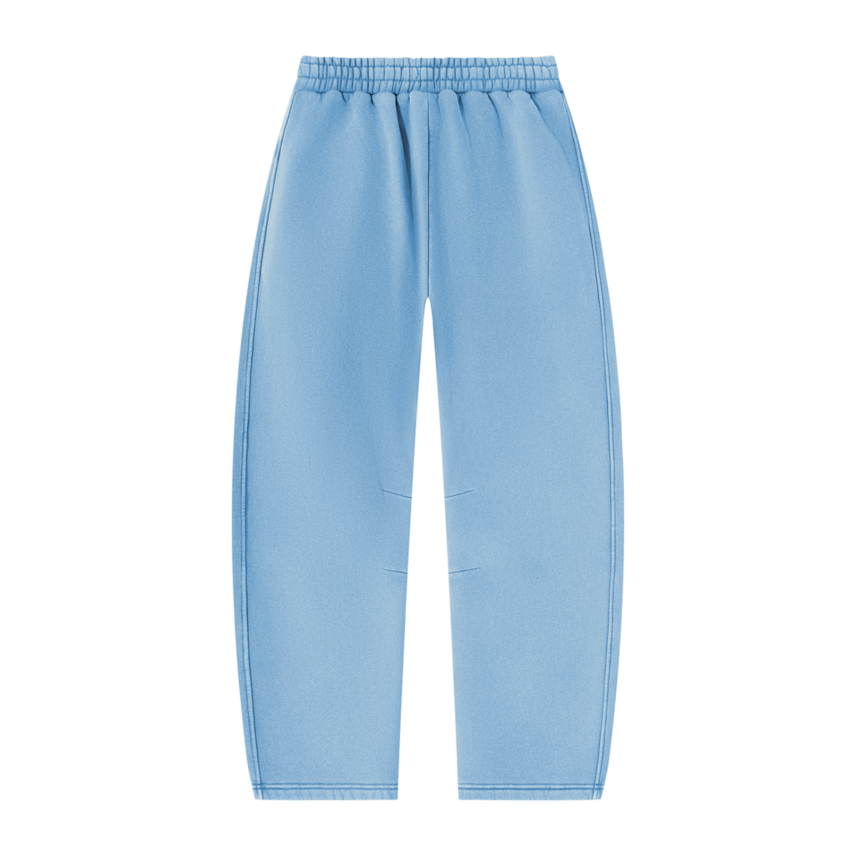 Blank Unisex Vintage Wash Barrel Leg Fleece Sweatpants