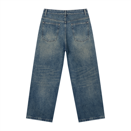 Blank Men's Vintage Wash Denim Jeans
