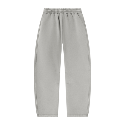 Blank Unisex Vintage Wash Barrel Leg Fleece Sweatpants