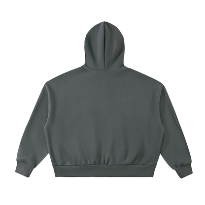 Blank Fleeced Heavyweight Full-Zip Boxy Hoodie