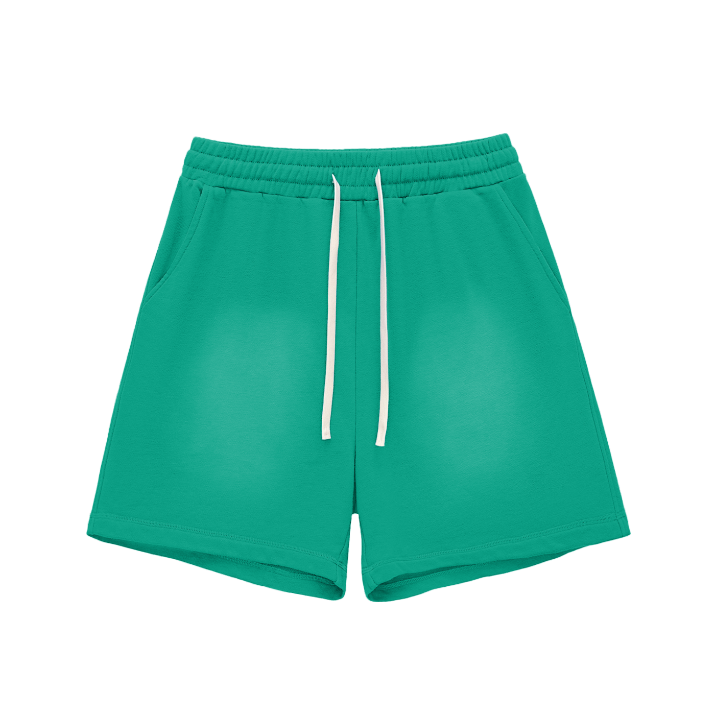Blank Sun Fade Raw Edge Cotton Shorts