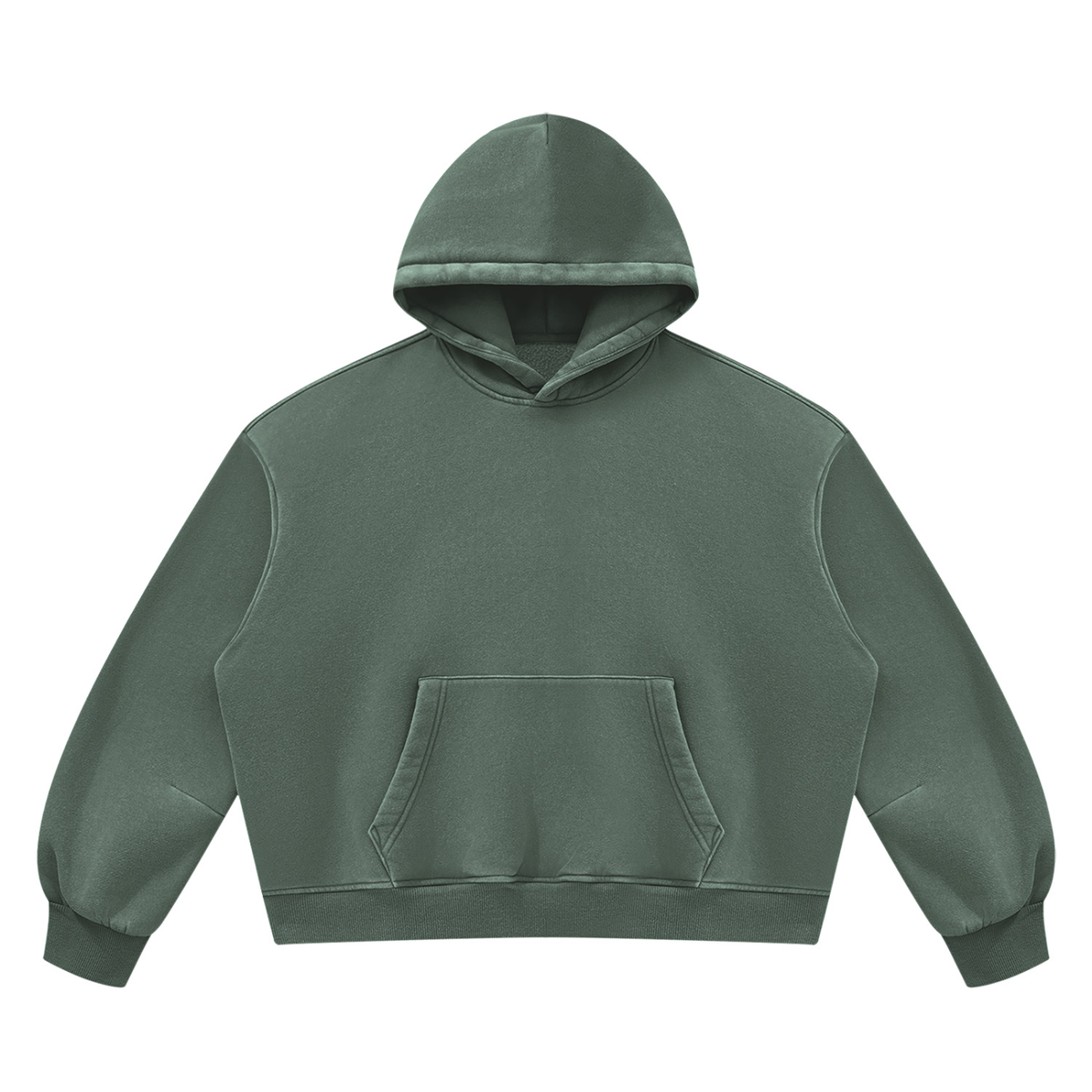 Blank Unisex Vintage Wash Boxy Fleece Hoodie