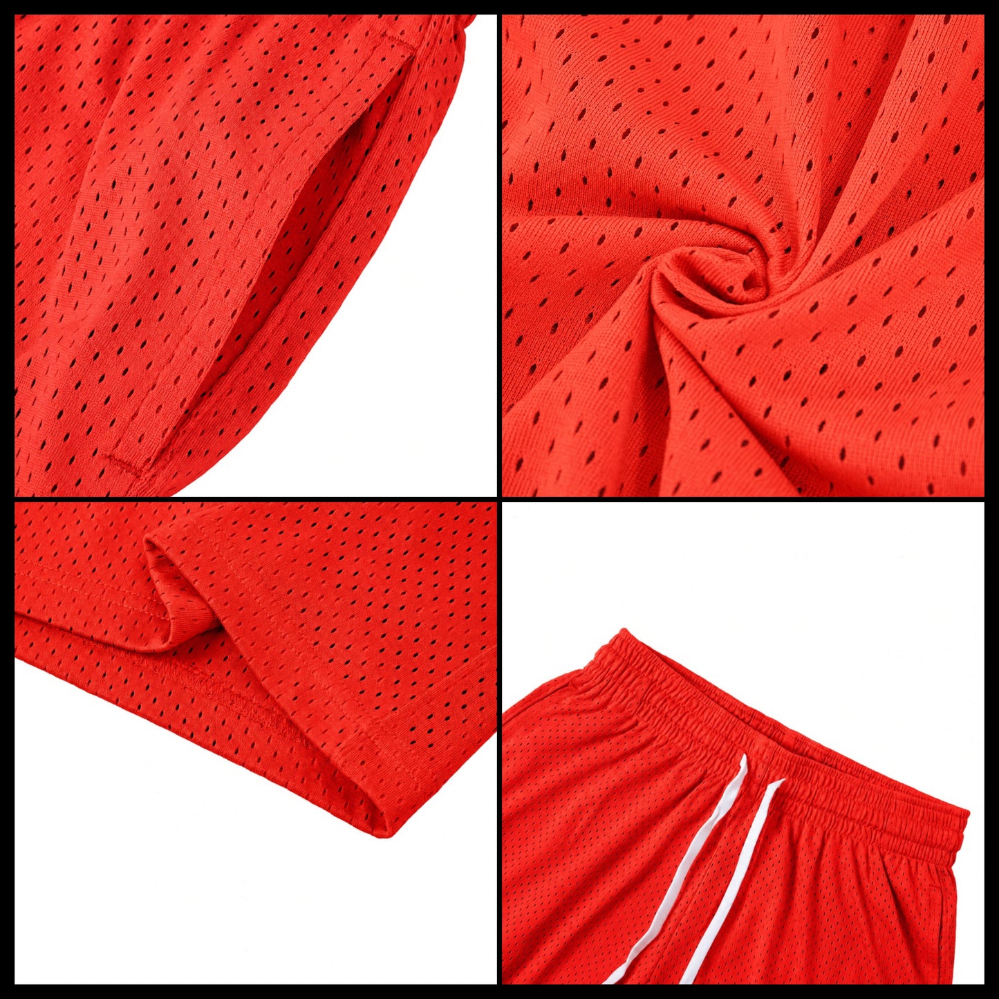Mesh Drawstring Activewear Shorts