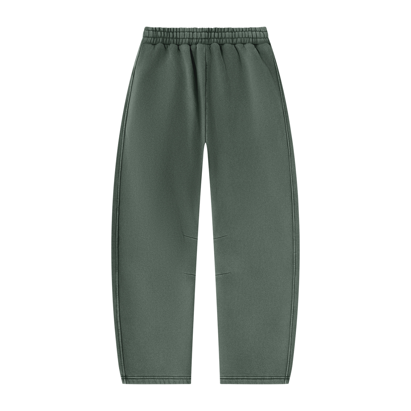 Blank Unisex Vintage Wash Barrel Leg Fleece Sweatpants