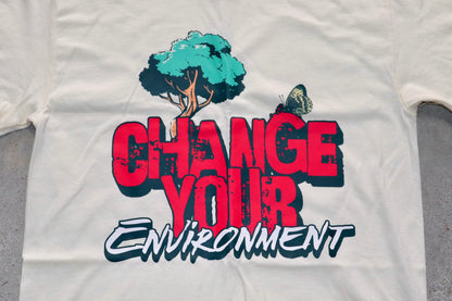 Change Your Environment Graphic Cotton T-Shirt