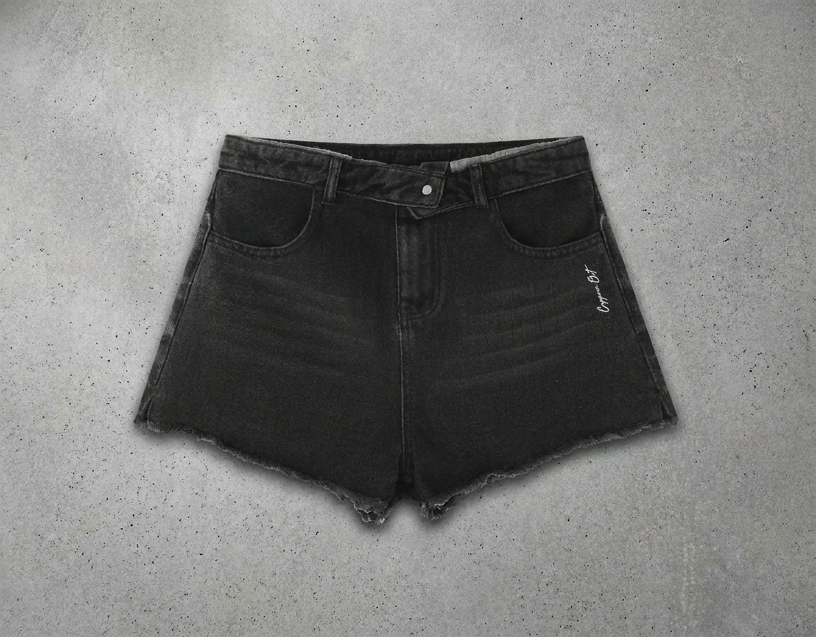 Women’s Vintage Wash High Rise Denim Shorts