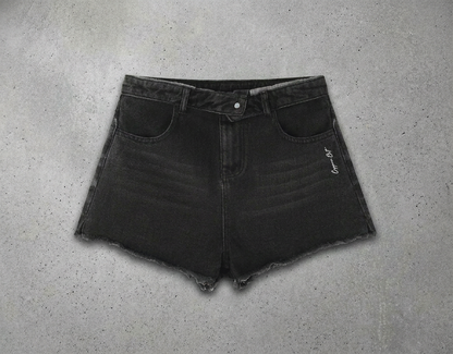 Women’s Vintage Wash High Rise Denim Shorts