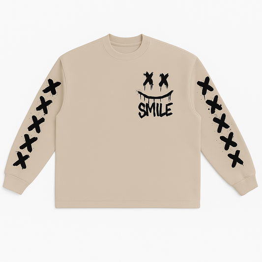 Vintage Long Sleeve “Smile” Heavyweight Shirt