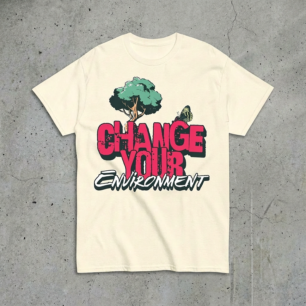 Change Your Environment Graphic Cotton T-Shirt