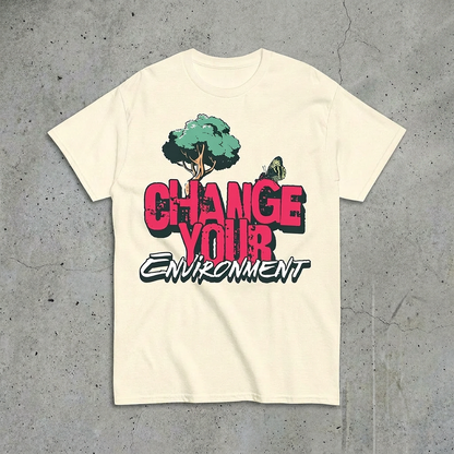 Change Your Environment Graphic Cotton T-Shirt