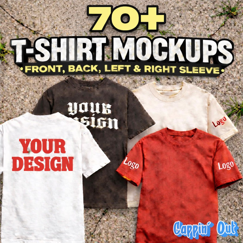 70+ T-shirts Mockup Pack