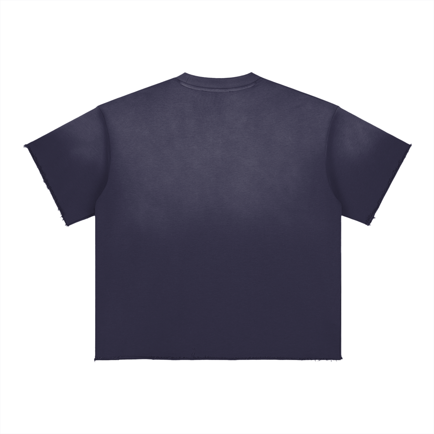 Blank Sun Fade Raw Edge T-Shirt