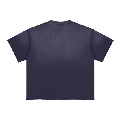 Blank Sun Fade Raw Edge T-Shirt