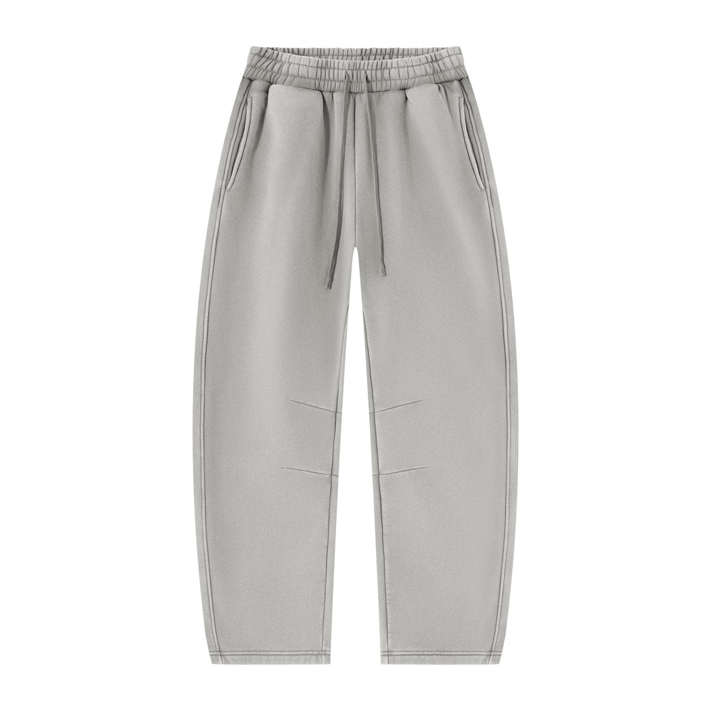 Blank Unisex Vintage Wash Barrel Leg Fleece Sweatpants
