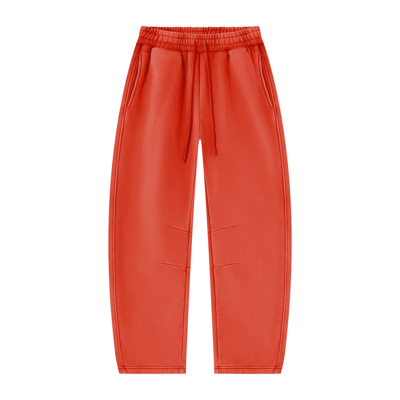 Blank Unisex Vintage Wash Barrel Leg Fleece Sweatpants