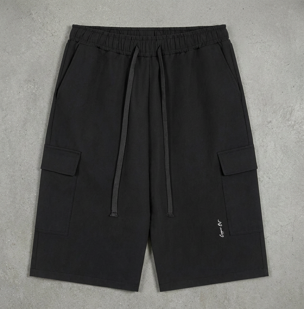 Drawstring Cargo Shorts