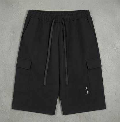 Drawstring Cargo Shorts