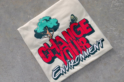 Change Your Environment Graphic Cotton T-Shirt