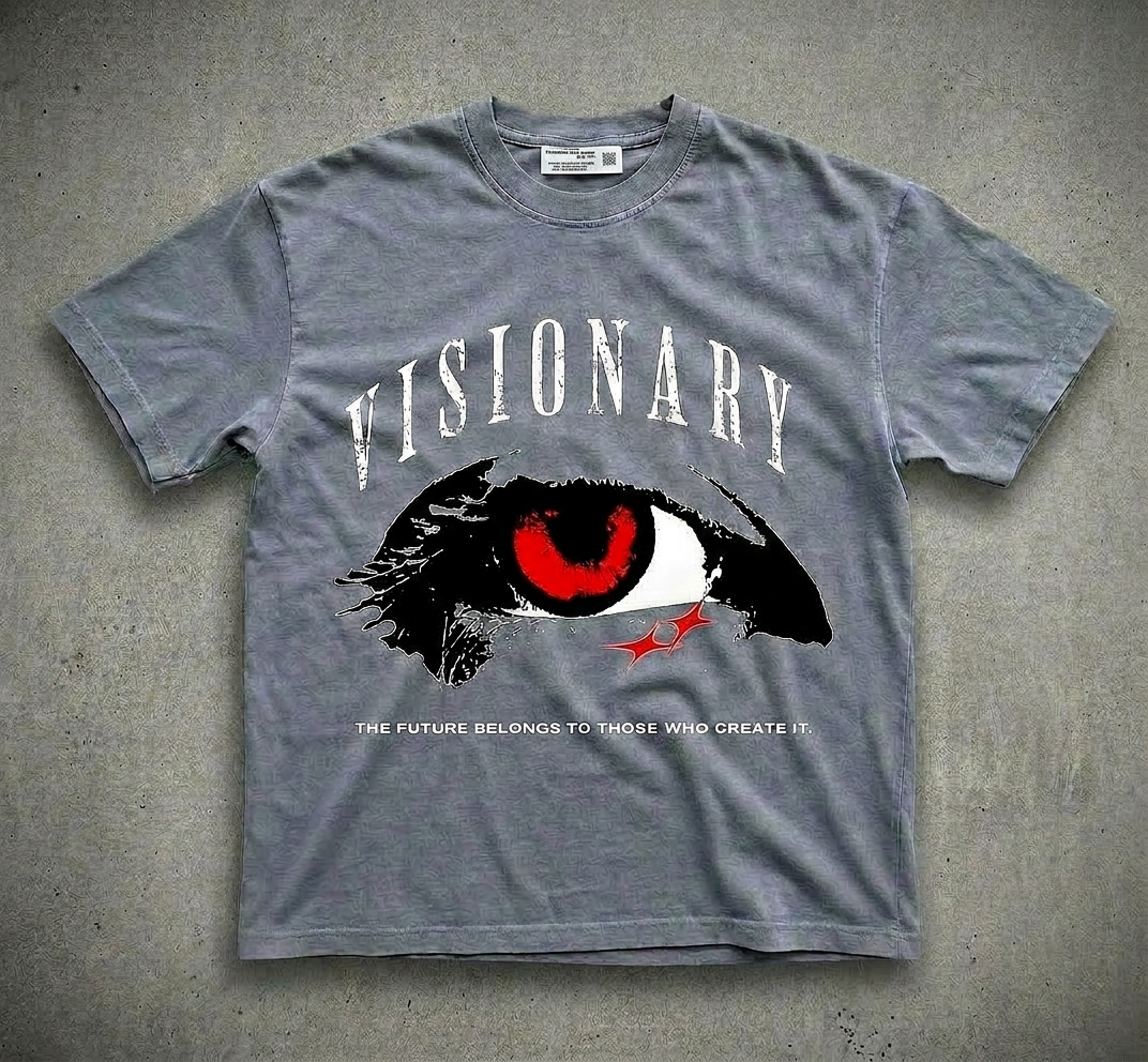 Visionary Enzyme Washed Graphic T-shirt