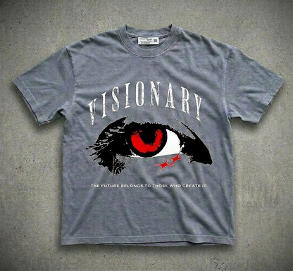 Visionary Enzyme Washed Graphic T-shirt