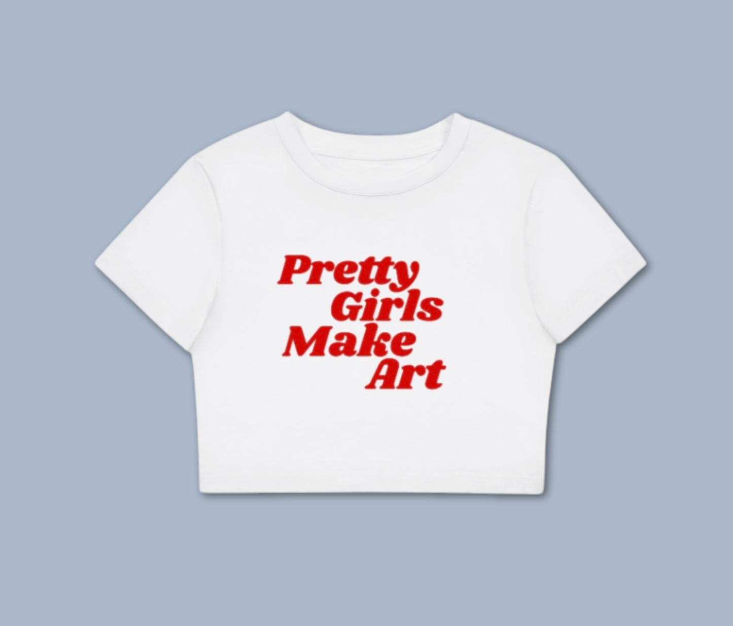 Pretty Girls Make Art Cropped Tee
