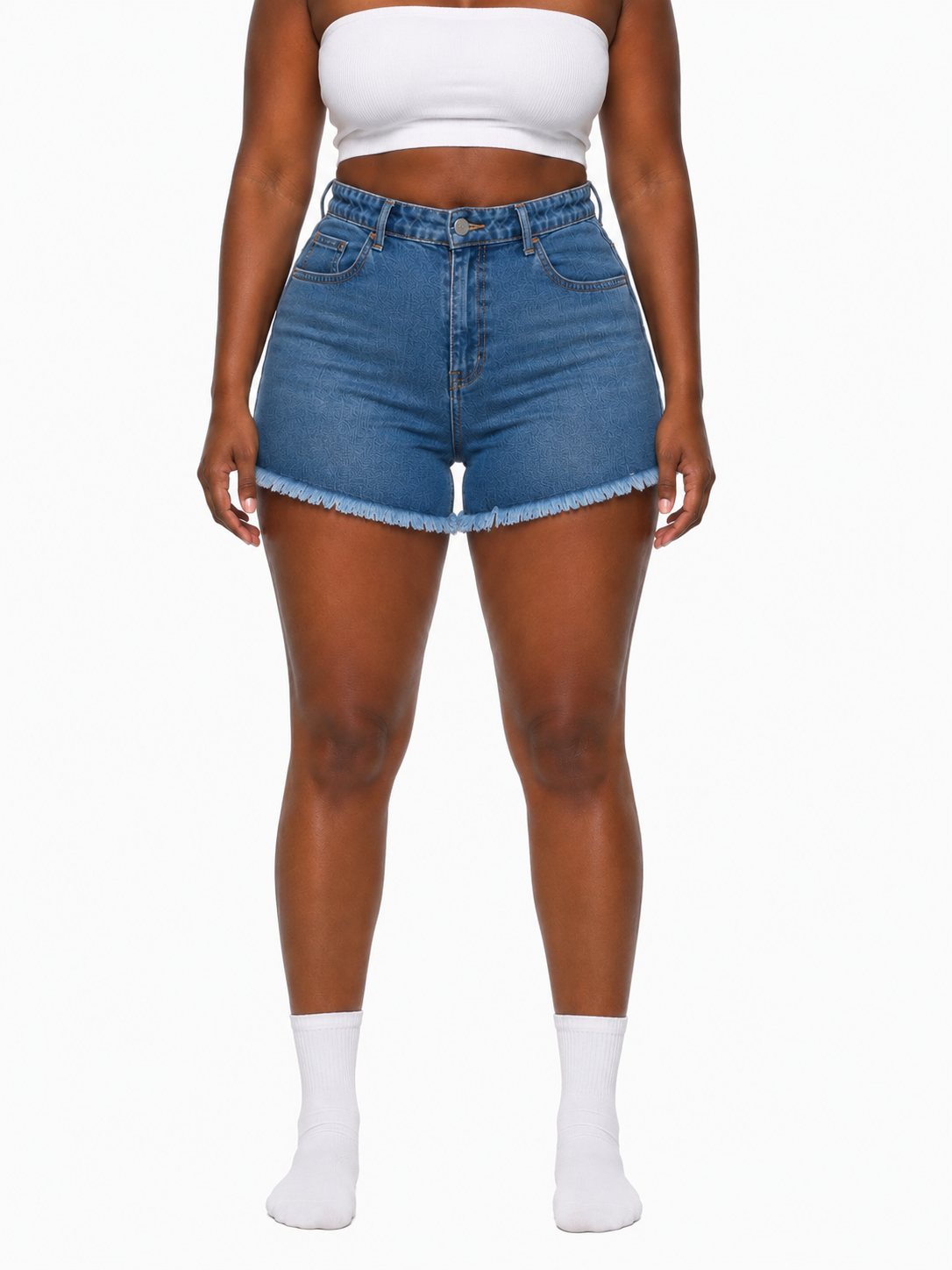 Women’s Vintage Wash High Rise Denim Shorts