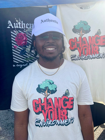 Change Your Environment Graphic Cotton T-Shirt