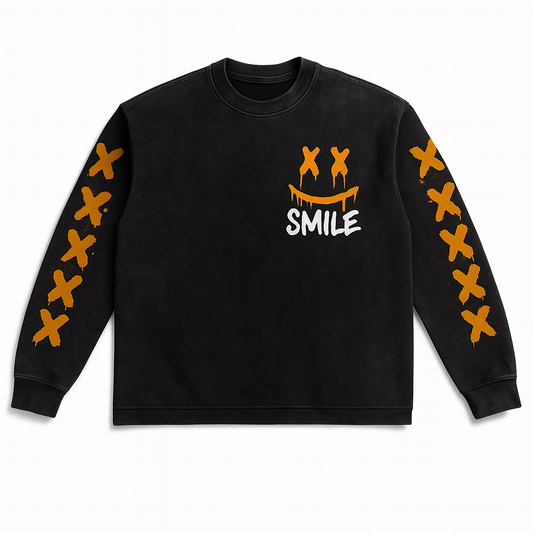 Vintage Long Sleeve “Smile” Heavyweight Shirt