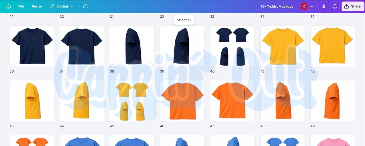 70+ T-shirts Mockup Pack