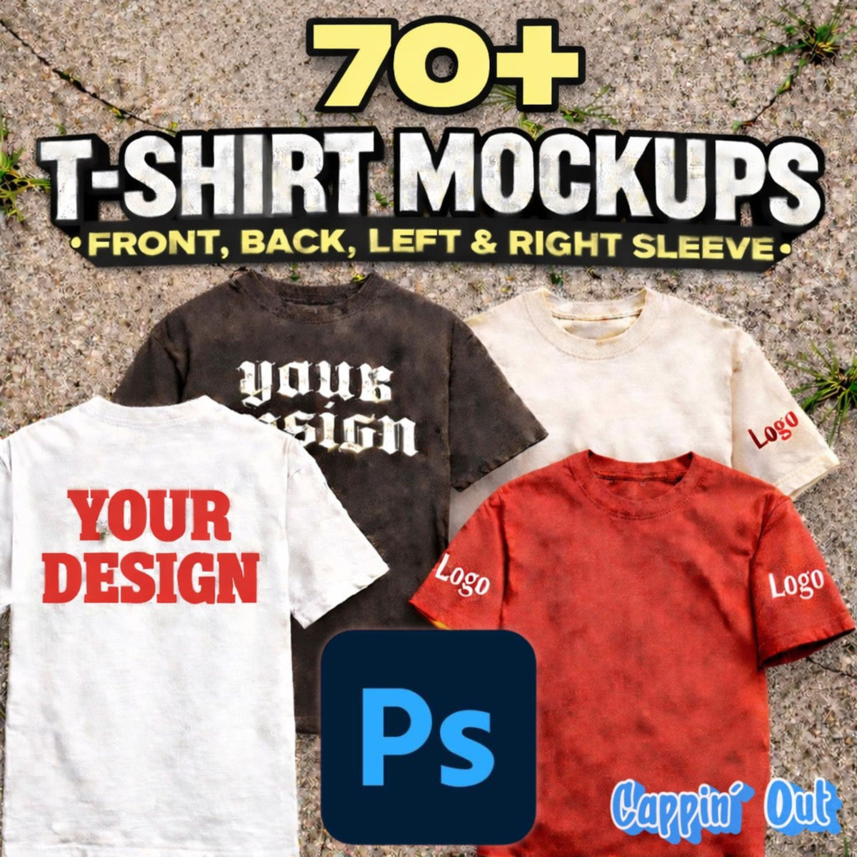 70+ T-shirts Mockup Pack