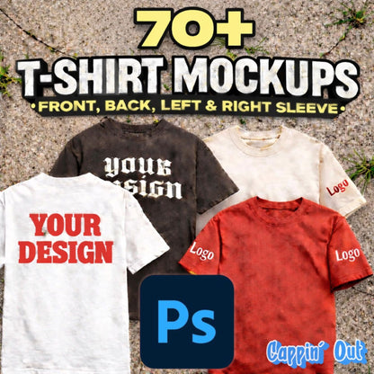70+ T-shirts Mockup Pack