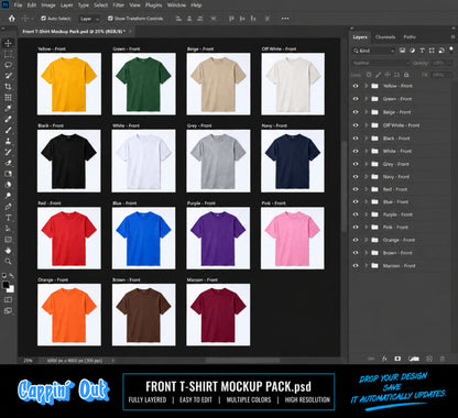 70+ T-shirts Mockup Pack