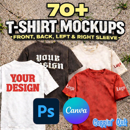 70+ T-shirts Mockup Pack
