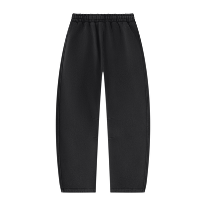 Blank Unisex Vintage Wash Barrel Leg Fleece Sweatpants