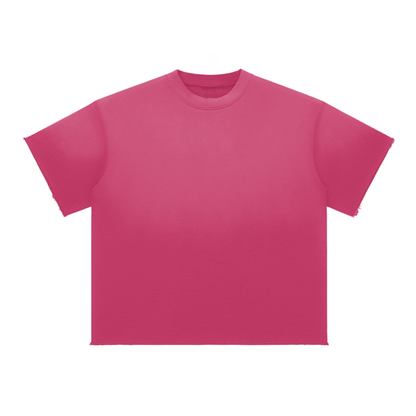 Blank Sun Fade Raw Edge T-Shirt